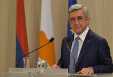  In honor of the President of Armenia who is in Cyprus on official visit, the President of Cyprus gave official dinner
