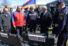  Президент присутствовал на открытии Армяно-Российского центра гуманитарного реагирования