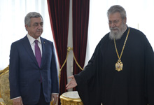  President met with the Archbishop of Cyprus and representatives of the Armenian community of Cyprus
