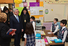  In Massachusetts President Sargsyan visited the Edward Kennedy Institute and St. Stephen’s national seminary