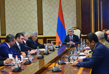  President Serzh Sargsyan invited a meeting of the National Security Council