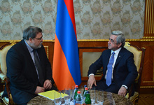 Նախագահն ընդունել է ԱՊՀ հակամենաշնորհային քաղաքականության միջպետական խորհրդի նախագահ Իգոր Արտեմևին