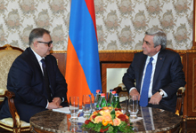 Նախագահն ընդունել է ԵԱՀԿ երևանյան գրասենյակի նորանշանակ ղեկավար, դեսպան Արգո Ավակովին