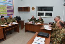  President Serzh Sargsyan and President of NKR Bako Sahakian visited a number of military units