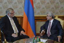 Նախագահն ընդունել է Հարավային Կովկասի և Վրաստանի ճգնաժամի հարցերով ԵՄ հատուկ ներկայացուցիչ Հերբերտ Զալբերին