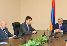  President Serzh Sargsyan introduced the newly appointed secretary of the National Security Council