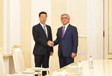 Նախագահն ընդունել է ՉԺՀ Պետական խորհրդի առաջին փոխվարչապետ Ճան Գաոլիին