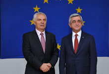  Президент Серж Саргсян посетил делегацию Европейского Союза в Армении