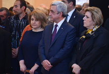  Президент Серж Саргсян присутствовал на церемонии последнего прощания с Народной артисткой РА Офелией Амбарцумян