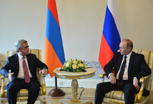 In Saint Petersburg President Serzh Sargsyan had a meeting with the RF President Vladimir Putin