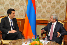  President Serzh Sargsyan received the President of the National Bank of Argentine Carlos Melconian
