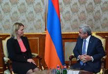 President Serzh Sargsyan received the US Assistant Secretary of State for
European and Eurasian Affairs Bridget Brink
