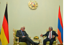 President of Armenia received the OSCE Chairman-in-Office,
Minister of Foreign Affairs of Germany Frank-Walter Steinmeier

