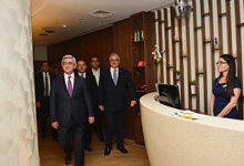 Президент присутствовал на церемонии открытия гостиницы «Radisson Blu Hotel Yerevan»
