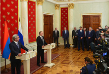Statement of President Serzh Sargsyan for the mass media on the results of the meeting with the President of the Russian Federation Vladimir Putin