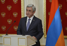 Statement of President Serzh Sargsyan for the mass media on the results of the meeting with the President of the Russian Federation Vladimir Putin