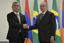 Президент встретился с исполняющим обязанности Президента Бразилии Мишелом Темером