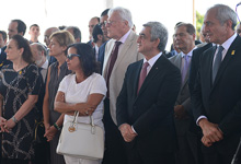 President Serzh Sargsyan in Brasilia participated at the groundbreaking ceremony of the Embassy of Armenia in Brazil