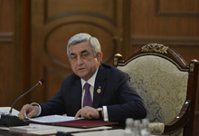 Speech of President Serzh Sargsyan at the meeting of the Council of the CIS Heads of State conducted in the restricted format