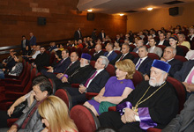 President Serzh Sargsyan attend the première of the Life and Fight movie