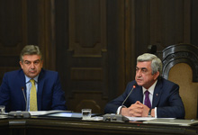  Նախագահ Սերժ Սարգսյանը հանդիպում է ունեցել նոր կառավարության անդամների հետ