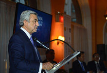  Президент в Нью-Йорке принял участие в форуме "Армения: инвестиционный форум 2016"