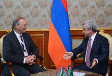  President Serzh Sargsyan received delegation of the Joint Institute for Nuclear Research
