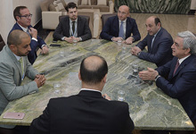Նախագահ Սերժ Սարգսյանը հանդիպում է ունեցել Քիմբերլի գործընթացի նախագահ Ահմեդ Բին Սուլայեմի հետ