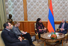  Serzh Sargsyan received delegation of the Belgian Senate headed by the President of the Belgian Senate Christine Defraigne