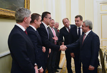  Serzh Sargsyan received delegation headed by the President of the National Council of Slovakia