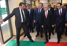 Նախագահ Սերժ Սարգսյանը մասնակցել է Բագրատաշենի սահմանային անցման կետի բացման արարողությանը