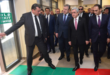  Президент Серж Саргсян принял участие в церемонии открытия Баграташенского пограничного пропускного пункта