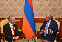 Սերժ Սարգսյանն ընդունել է ՏՏ ոլորտում համաշխարհային ներդրման համար ՀՀ Նախագահի 2016թ. մրցանակակրին