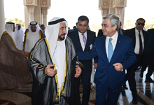 President Serzh Sargsyan met with the Emir of Sharjah Sheikh Doctor Sultan bin Muhammad Al-Qasimi