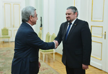  President Serzh Sargsyan received the Vice-Prime Minister of Moldova, Minister of Foreign Affairs and European Integration Andrei Galbur