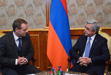President of Armenia Serzh Sargsyan received Vice President of the European Investment Bank 