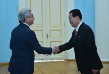  Президент принял верительные грамоты новоназначенного Чрезвычайного и полномочного посла Кореи в Армении