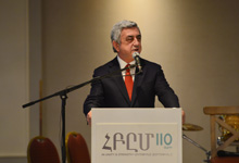  President congratulated the AGBU on the occasion of its 110th anniversary