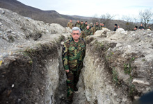 ՀՀ և ԼՂՀ նախագահներն այցելել են Մատաղիսի և Թալիշի շրջակայքում գտնվող պաշտպանական դիրքեր