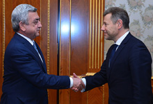 Президент Серж Саргсян принял новоназначенного французского сопредседателя Минской группы ОБСЕ Стефана Висконти