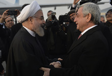 С официальным визитом в Армению прибыл Президент Ирана Хасан Рохани
