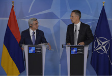 Նախագահը հանդիպում է ունեցել ՆԱՏՕ-ի Գլխավոր քարտուղար Յենս Ստոլտենբերգի հետ
