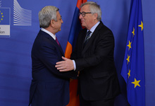 Serzh Sargsyan met with the President of the European Commission Jean-Claude Juncker