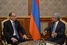 Նախագահ Սերժ Սարգսյանը ընդունել է ՌԴ անվտանգության խորհրդի քարտուղարին
