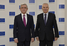 President Serzh Sargsyan visited the EU delegation in Armenia