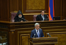 President Serzh Sargsyan’s address at the first session of the 6th National Assembly 