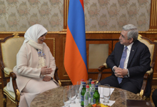 Նախագահն ընդունել է Քուվեյթի սոցիալական հարցերի և աշխատանքի նախարար, տնտեսական հարցերով պետնախարարին