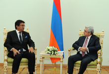 President receives Madagascar Foreign Minister

