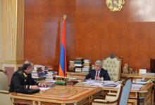 
Նախագահին Գլխավոր հարկադիր կատարողը զեկուցել է ոլորտում 2017թ. իրականացված աշխատանքների և 2018թ. նախանշված միջոցառումների մասին
