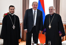 President welcomes Archbishop Sepuh Sargisian, Primate of Armenian Diocese of Tehran